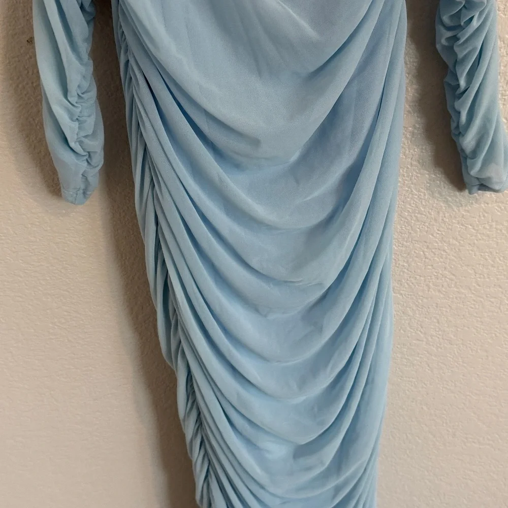 PrettyGarden Long Sleeve light Blue Maxi Dress - Picture 7 of 8
